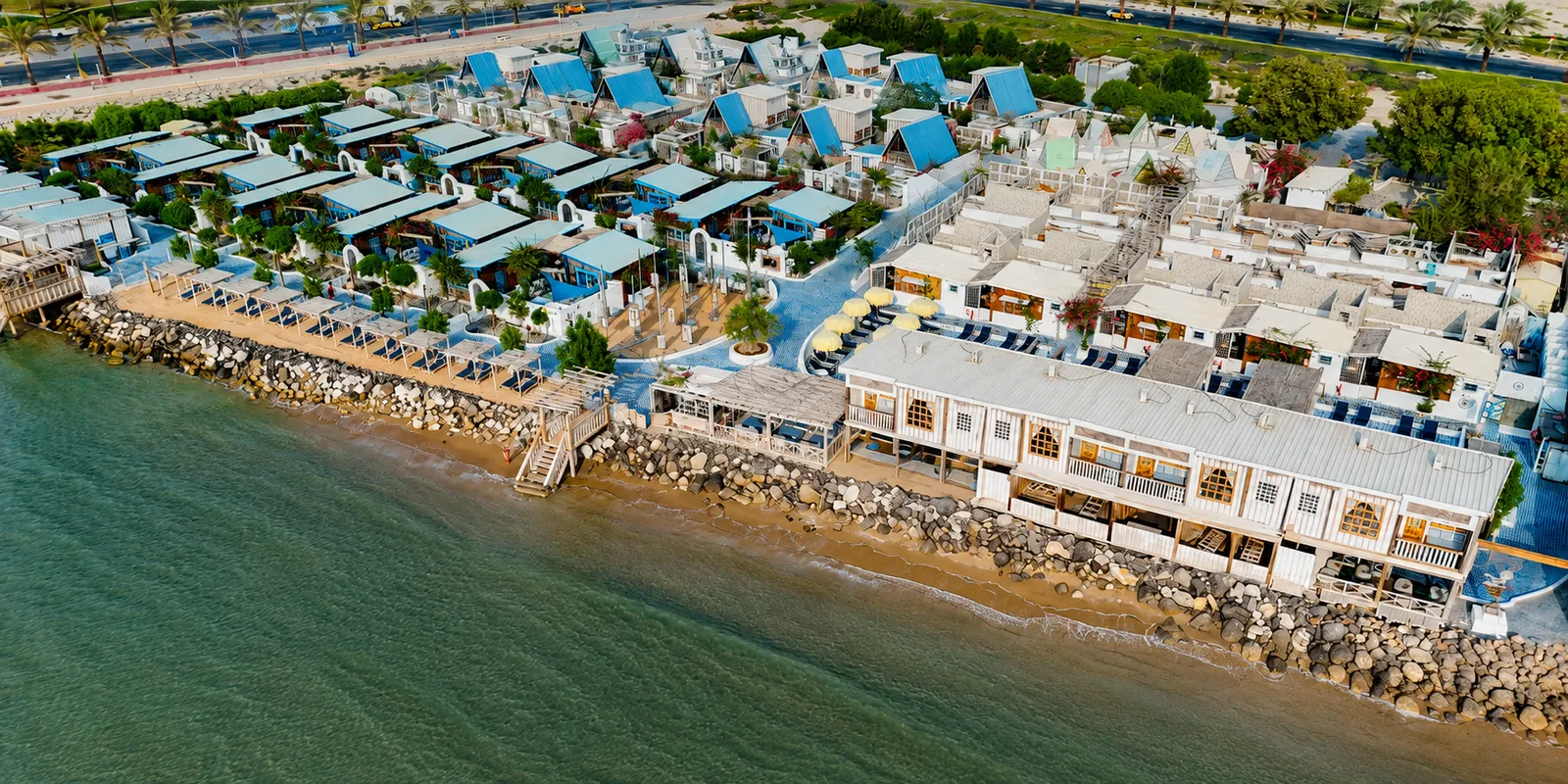 Banan Beach resort aerial